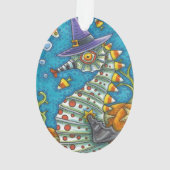 CANDY CORN SEEPFERD WITCH, UNTER DEM MEER HALLOWEE ORNAMENT (Rückseite)