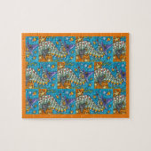 CANDY CORN SEEPFERD WITCH, UNTER DEM MEER HALLOWEE PUZZLE (Horizontal)