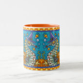 CANDY CORN SEEPFERD WITCH, UNTER DEM MEER HALLOWEE ZWEIFARBIGE TASSE (Mittel)