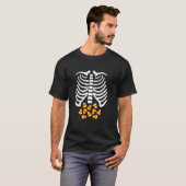 Candy Corn Skeleton Rib Cage Halloween Costume  T-Shirt (Vorne ganz)