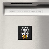 Candy Corn Skeleton Rib Cage Halloween Kostüm Magnet (In Situ (Geschirrspüler))