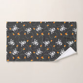 Candy Corn, Skulls und Crossbones Badhandtuch Set (Handtuch)