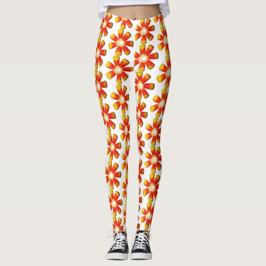 Candy Corn Spiral Leggings (Vorderseite)