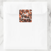 Candy Corn Square Sticker (Tasche)