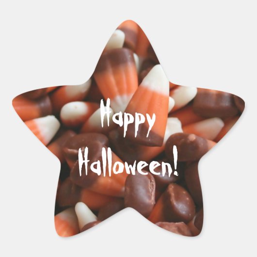 Candy Corn Star Sticker (Vorderseite)