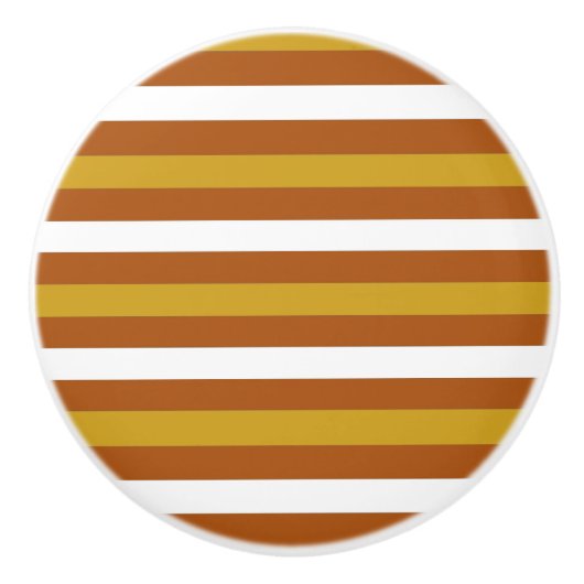 Candy Corn Stripes Keramikknauf (Vorderseite)