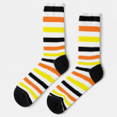 Candy Corn Stripes Socken (Linkes Detail)