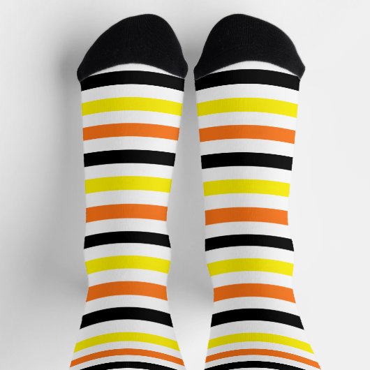 Candy Corn Stripes Socken (Oben)