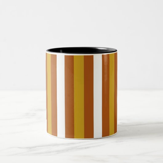 Candy Corn Stripes Zweifarbige Tasse (Mittel)