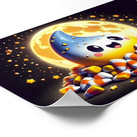 Candy Corn Süsse - Halloween Art Poster (Ecke)