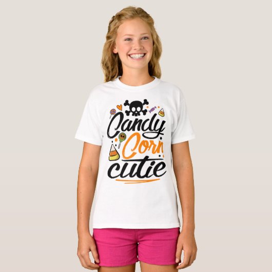 Candy Corn Süsse Halloween Kostüm T-Shirt (Vorne ganz)