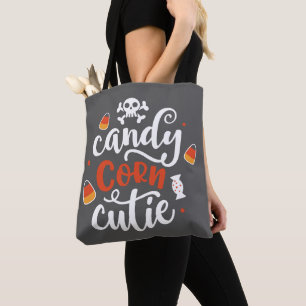 Candy Corn Süsse Modern Fun Gray Halloween Tasche