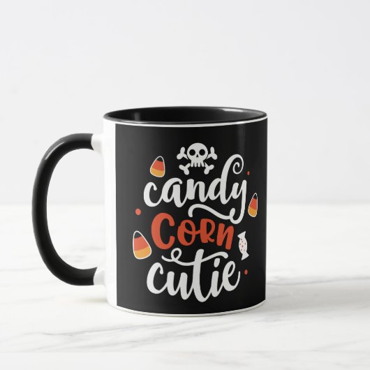 Candy Corn Süsse Niedlich und Fun Halloween Tasse (Links)
