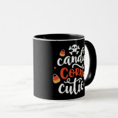 Candy Corn Süsse Niedlich und Fun Halloween Tasse (VorderseiteRechts)