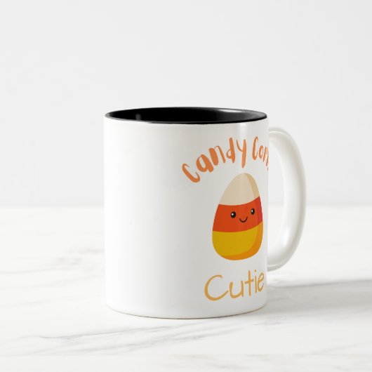 Candy Corn Süsse Zweifarbige Tasse (VorderseiteRechts)