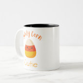 Candy Corn Süsse Zweifarbige Tasse (Vorderseite Links)