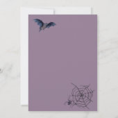 Candy Corn Trick oder Treat Bats Halloween-Party Einladung (Rückseite)