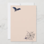 Candy Corn Trick oder Treat Bats Halloween-Party Einladung (Rückseite)