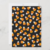Candy Corn Trick oder Treat Halloween Einladung (Rückseite)
