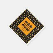 Candy Corn Trick oder Treat Halloween-Party Serviette (Ecke)