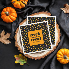Candy Corn Trick oder Treat Halloween-Party Serviette