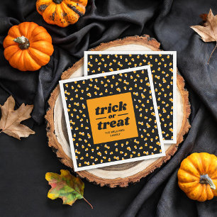 Candy Corn Trick oder Treat Halloween-Party Serviette