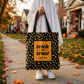 Candy Corn Trick oder Treat Mit Monogramm Hallowee Tasche