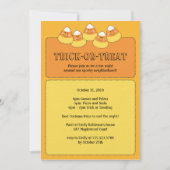 Candy Corn Trick oder Treatment Halloween-Party Einladung (Vorderseite)