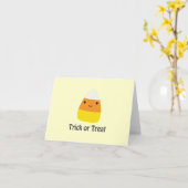 Candy corn - Trick oder Trete Karte (Gelbe Blume)