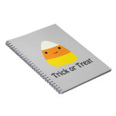 Candy corn - Trick oder Trete Notizblock (Rechte Seite)