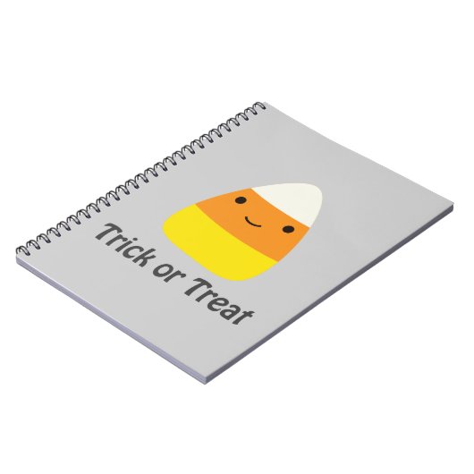 Candy corn - Trick oder Trete Notizblock (Linke Seite)