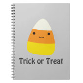 Candy corn - Trick oder Trete Notizblock (Vorderseite)