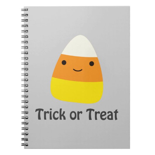 Candy corn - Trick oder Trete Notizblock (Vorderseite)