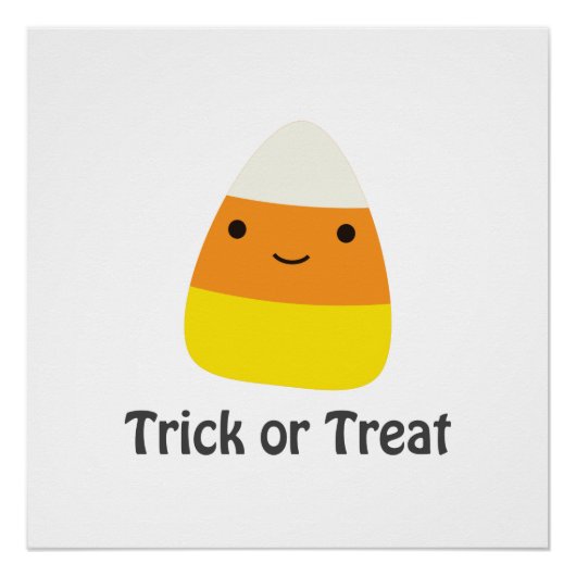 Candy corn - Trick oder Trete Poster (Vorderseite)