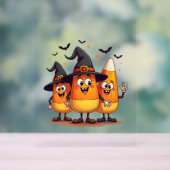 Candy Corn Trio - Funny Halloween Characters Acrylschild (Neutral)