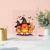 Candy Corn Trio - Funny Halloween Characters Acrylschild (Hochzeit)