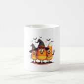 Candy Corn Trio - Funny Halloween Characters Kaffeetasse (Mittel)