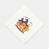 Candy Corn Trio - Funny Halloween Characters Serviette (Ecke)