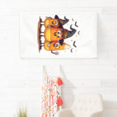 Candy Corn Trio � Lustige Halloween-Figuren Banner (Insitu)