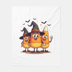 Candy Corn Trio � Lustige Halloween-Figuren Fleecedecke