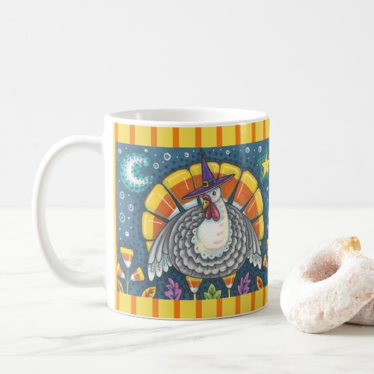 CANDY CORN TÜRKEI, ERNTEDANK BIRD CLASSIC TASSE (Mit Donut)