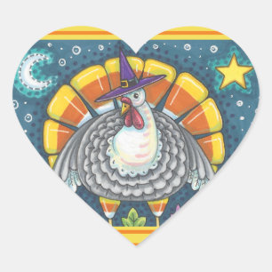 CANDY CORN TÜRKEI, ERNTEDANK STICKERS SHEED