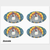 CANDY CORN TÜRKEI, ERNTEDANK STICKERS SHEED (Blatt)