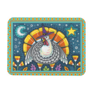CANDY CORN TÜRKEI, FARBIGER ERNTEDANK FOLART MAGNET