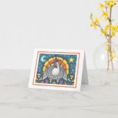 CANDY CORN TÜRKEY ERNTEDANK GREETCARD Blank Karte (Gelbe Blume)