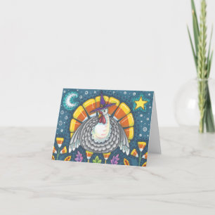 CANDY CORN TÜRKEY ERNTEDANK GREETCARD Blank Karte