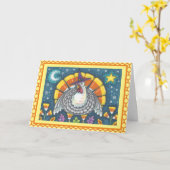 CANDY CORN TÜRKEY ERNTEDANK GREETCARD Verse Karte (Gelbe Blume)