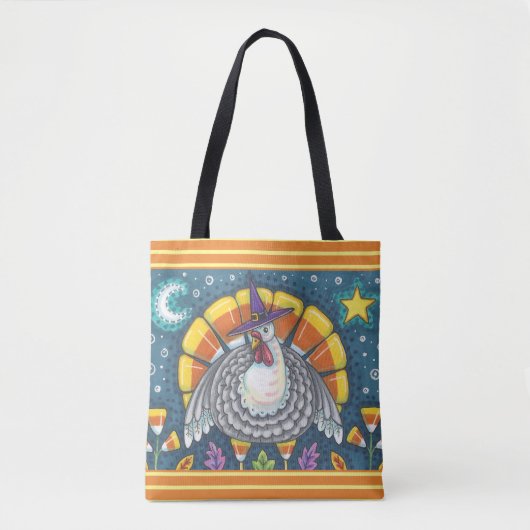 CANDY CORN TÜRKEY ERNTEDANK SOLLTE TOTE BAG TASCHE (Vorderseite)