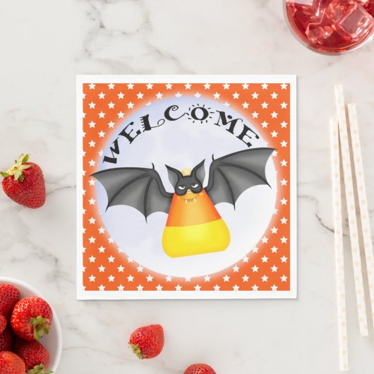 Candy Corn Vampire Halloween Napkin Serviette (Beispiel)