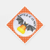 Candy Corn Vampire Halloween Napkin Serviette (Ecke)